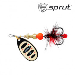 Блесна Sprut Alba Ball System Spinner №1 3.5г/BKG