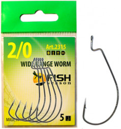 Крючок Fish Season Wide Range Worm №2 BN 5шт офсет. 2315-02F