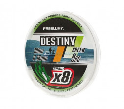 Леска плетеная FREEWAY Destiny Gray FWx8 0.1 12lb 6кг