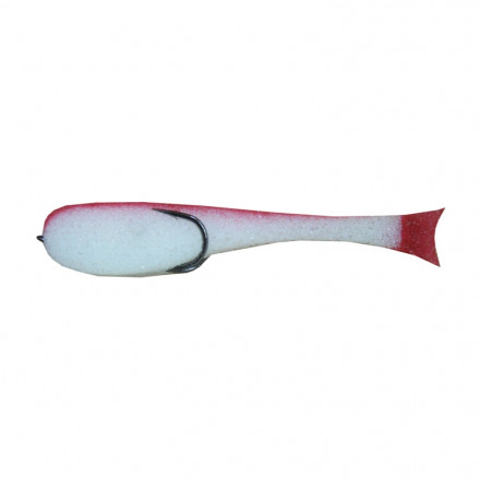 Рыбка поролон Helios 9.5см бело-красная кр. №2/0, цена за 1 шт.
