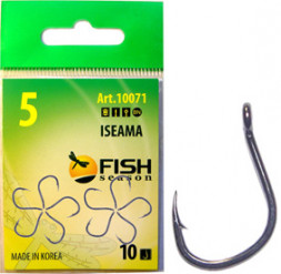 Крючок FISH SEASON Iseama-ring №4 BN 10шт 10071-04F