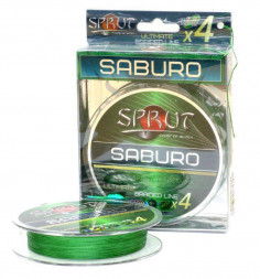 Леска плетеная SPRUT Saburo Soft Ultimate X 4 Dark Green 0.18 140м