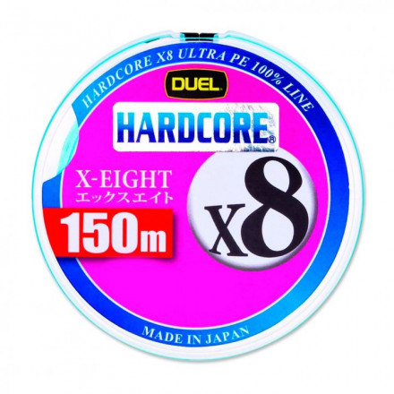 Шнур Duel PE Hardcore X8 цв.white 150м р-р 1,2, 0,191мм