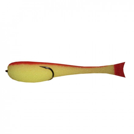 Рыбка поролон Helios 9.5см желто-красная кр. №2/0, цена за 1 шт.