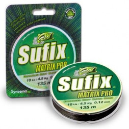 Леска плетеная Sufix Matrix Pro 0.10мм 135м зелен.