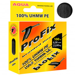 Леска плетеная Aqua ProFix Black 0.30 100м