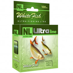 Леска Aqua NL Ultra White Fish белая рыба 0.10 100м