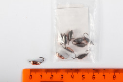 Мормышка вольфрамовая рам в коронке ПИРС Куколка 1.15г медь, цена за 1 шт.