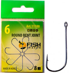 Крючок FISH SEASON Round Bent Joint №4 8шт 11100-04F