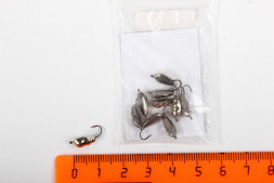 Мормышка вольфрамовая рам в коронке ПИРС Куколка 1.15г никель, цена за 1 шт.