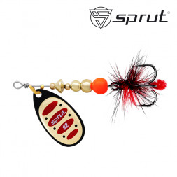 Блесна Sprut Alba Ball System Spinner №2 5.5г/BKGR