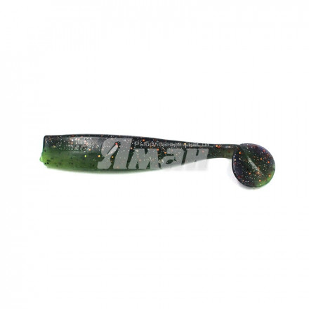 Виброхвост YAMAN Spry Minnow, р.4 inch цвет #15 - Violet Lime уп. 5 шт.