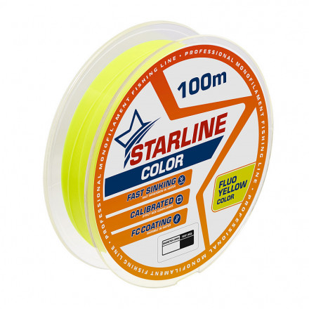 Леска IAM STARLINE 100m Флуоресцентный Жёлтый d0.203