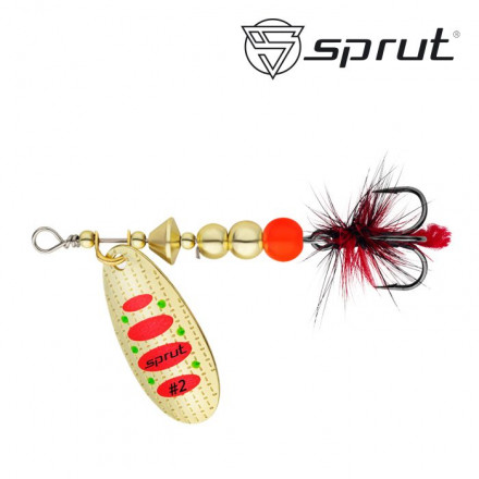 Блесна Sprut Caspia Spinner №2 4.5г/GR
