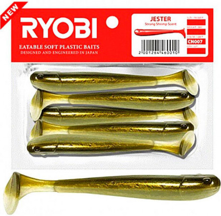 Риппер Ryobi JESTER 75mm, цвет CN007 spring lamprey, 5шт
