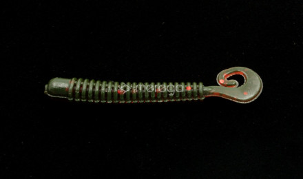Твистер-червь MEREGA Hooky Tail съедобная , р.65 мм, вес 1,5 г, цвет M34, креветка уп.10 шт