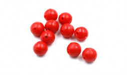 Бусина фидерная Namazu Soft Beads, PVC, круглая, d-8 мм, цв. фц. красный 20 шт.