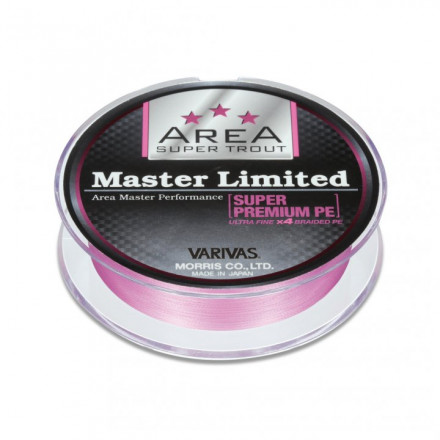 Шнур Varivas Super Trout Area Master Super Premium X4 цв.pink 75м р-р 0,175, 0,06мм