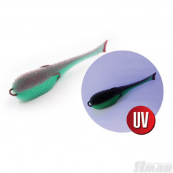 Поролоновая рыбка Yaman на двойнике, р. 95 мм, цвет 17 UV 5 шт.