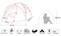 Палатка Envision 4 Lux 4-местная
