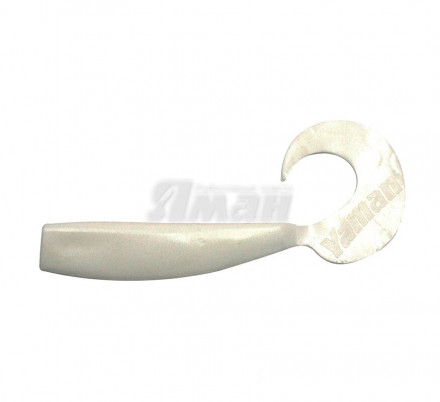Твистер YAMAN Lazy Tail Shad, р.7 inch цвет #01 - White уп. 3 шт.