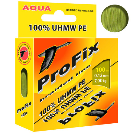 Леска-шнур Aqua ProFix 100м 0,12мм оливковый