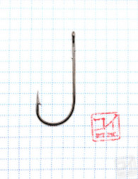 Крючок KOI Round Bend Worm, размер 3/0 INT, цвет BN, офсетный 10 шт.