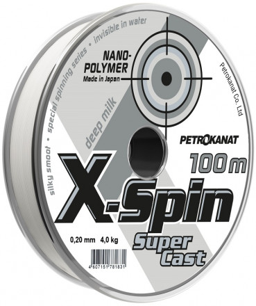 Леска Петроканат X-Spin Deep Milk 0.35 100м