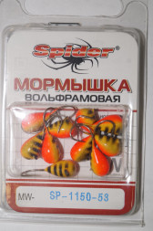 Мормышка W Spider Капля с ушком краш. MW-SP-1150-53, цена за 1 шт.