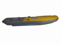 Надувная лодка Boatsman 300AS НДНД Sport графитово-желтый