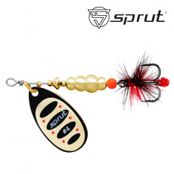 Блесна Sprut Alba Ball System Spinner №4 12.5г/BKG