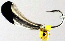 Мормышка литая Marlin's Уралка №2 бусина подвес золото/серебро 7002-222