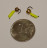 Мормышка вольфрамовая Столбик 2 с латунным шариком лимонный 459