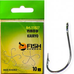 Крючок FISH SEASON Kairyo han-sure-ring №7 BN 10шт 11027-07F