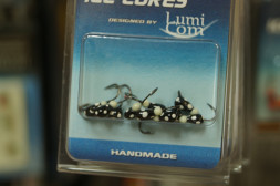 Мормышка вольфрам LumiCom Капля с ушком Ф2.5 обмазка точки BLt, цена за 1 шт.