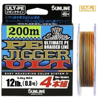 Шнур Sunline PE Jigger ULT 4braid 200M 30LB/#1.7