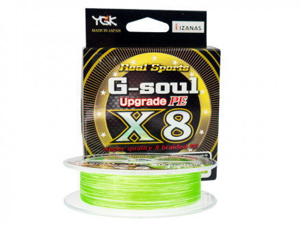 Шнур YGK G-Soul Upgrade PE X8 150м р-р 0,8, 0,148мм