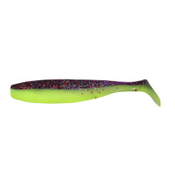 Виброхвост YAMAN PRO Sharky Shad, р.3,75 inch, цвет #26 - Violet Chartreuse уп 5 шт.