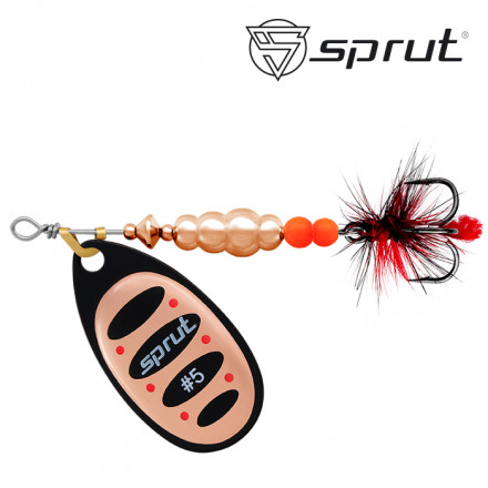 Блесна Sprut Alba Ball System Spinner №5 19г/BKC