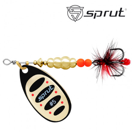 Блесна Sprut Alba Ball System Spinner №5 19г/BKG