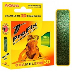 Леска плетеная AQUA ProFix Chameleon 3D Jungle 0.10 100м