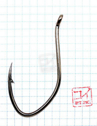 Крючок KOI CAT FISH HOOK, размер 10/0 INT, цвет BN 3 шт.