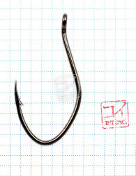 Крючок KOI CAT FISH HOOK, размер 6/0 INT, цвет BN 3 шт.