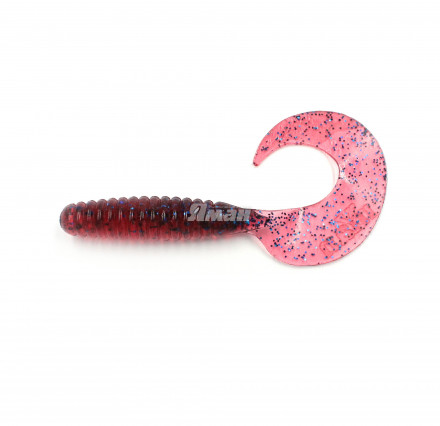 Твистер YAMAN Spiral, р.3,5 inch, цвет # 04 - Grape уп. 10 шт.