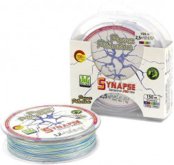 Леска плетеная Power Phantom Synapse PE multicolor 0.18 110м