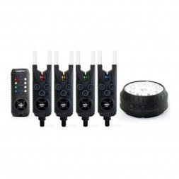 SONIK Комплект сигнализаторов с пейджером и лампой GIZMO 4+1 Set Red, Yellow, Green, Blue + Bivvy L