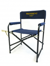 Кресло директорское President Fish складное сталь со столиком синее арт.6108 011