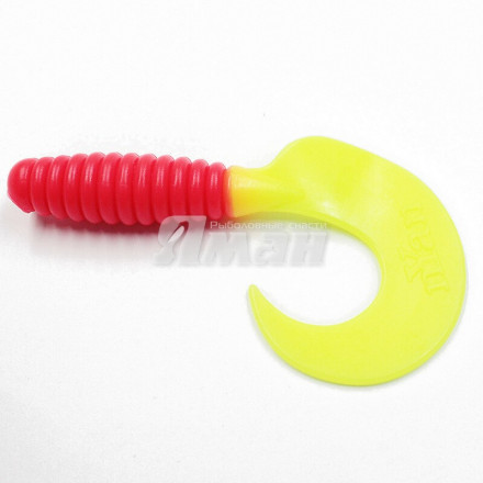Твистер YAMAN Spiral, р.6 inch, цвет # 07 - Ambulance уп. 4 шт.