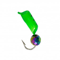 Мормышка Condor Столбик с граненым шариком Хамелеон зеленый, 3 мм 15 шт