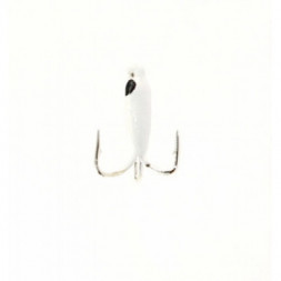Мормышка вольф. Рефлекс-М 2,5 Чертик Белый, Черн Глаз 0,45гр 12 шт.